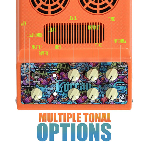 Rechargeable Tiny 20W Guitar Amp For Desktop Practice With Distortion Delay Aux In Headphone Jack Stereo 2x10W Portable CA100G