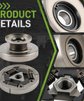 Detailed view of Heavy Duty Clutch Drum And V Belt Pulley Kit With Spark Plug For Stihl TS410 TS420 Cut Off Saw Replaces 4238 760 8500 Pro Grade Replacement Parts Easy Install Durable Performance