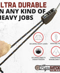 Three Eighth Inch Rope Tie Down Kit With 250 Lb Capacity Heavy Duty Block And Tackle Pulley System demonstration in use