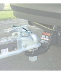 One Quarter Inch Diameter By Two And Three Quarters Inch Long Trailer Coupler Pin In Clear Zinc Finish securing a coupler latch