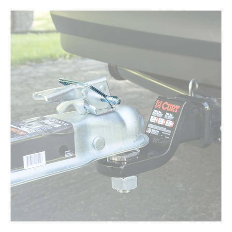 One Quarter Inch Diameter By Two And Three Quarters Inch Long Trailer Coupler Pin In Clear Zinc Finish securing a coupler latch
