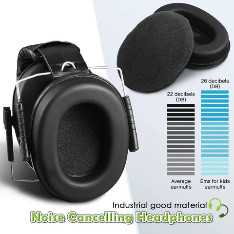3 Pack Kids Noise Reduction Headphones For Ear Protection Earmuffs 27dB Foldable Lightweight Comfort Fit For Autism Toddlers