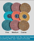 58 Piece 3 Inch Quick Change Sanding Disc Set For Die Grinder Surface Prep And Finishing With Aluminum Oxide Abrasives Pro Grade