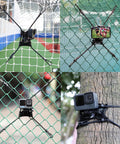 Backstop Chain Link Fence Camera Mount For GoPro iPhone Mevo Start AKASO SJCAM Osmo Action And More Attach To Nets Poles Or Trees