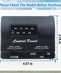 RV Thermostat Replacement 7330F3852 Compatible With Mach 15 Series Mach 3 Plus Mach 1 Power Saver Mach III Power Saver Mach 8 Polar Cub Mach 8 And Roughneck Series Air Conditioners For No Fuss Install Heat And Cool Single Stage Control; black control panel with temperature settings