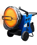 Heavy Duty 155000 BTU Portable Infrared Radiant Heater With Dual Heating Setup For Blazing Job Site Warmth That Kicks Serious Heat Through The Chillest Worksites with bright orange heating element