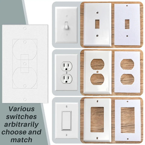 White 20 Pack Wall Outlet Gasket Seals Foam Insulation For Electrical Outlet Plates And Switch Covers Weatherproof Sealer