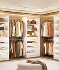 Slick Modular Closet System With Twelve Roomy Drawers And Four Heavy Lifting Rods Adjustable From Eight Point Five To Eleven Point Five Feet showcasing organized clothing and accessories.