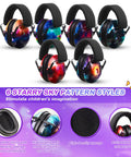 Kids And Adults Noise Reduction Ear Muffs 27dB Noise Cancelling Hearing Protection Headphones Universal Fit Starry Sky Style Bulk Pack Of 12