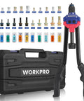 Rivet Nut Tool Kit With Carrying Case, 16 Inch Quick Change Mandrel Rivet Nut Setter, Includes 11 Metric And SAE Mandrels, 185 Rivnuts