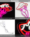 Lady Mushroom Neon Light LED Night Light USB Powered Sign For Man Cave Bar Bedroom Wall Decor Party Art Purple Glow features