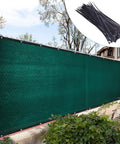 Green Fence Privacy Screen Netting 4 Ft By 50 Ft Breathable HDPE Mesh, UV And Water Resistant Windscreen Cover, cable ties included