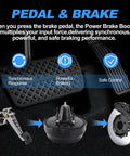 Power Brake Booster system showing brake pedal, booster, and brake disc, for Tough As Nails Brake Booster Handles Heavy Stopping Power For Chevy And GMC Full Size Trucks 1973 To 1980 Compatible With C10 C20 K10 K20 Suburban K5 Blazer Rigs.