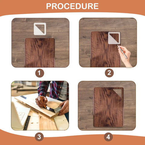 Top Grade Six Piece Acrylic Router Templates For Nailing Perfect Charcuterie Board Handles used for tracing curves on wood stencils.