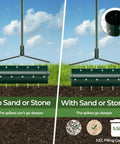 Comparison of 18 Inch Manual Lawn Aerator With Heavy Duty Rolling Tines And 27 Rustproof Spikes effectiveness with and without weights