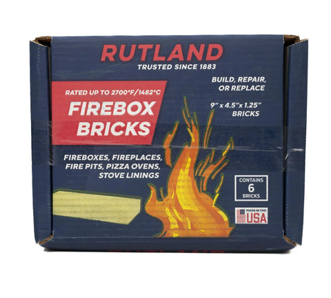High Temperature Fire Brick 9x4.5x1.25 Inch Tan 6 Pack Built To Last For Wood Stoves Fireplaces And Pizza Ovens Usa Made Heat Rated To 2700 F Non Brittle And Size Accurate packaging