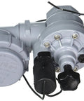 Irritrol 2713APR electric anti-siphon irrigation valve with stainless bonnet, flow control, 1-inch, angled front view