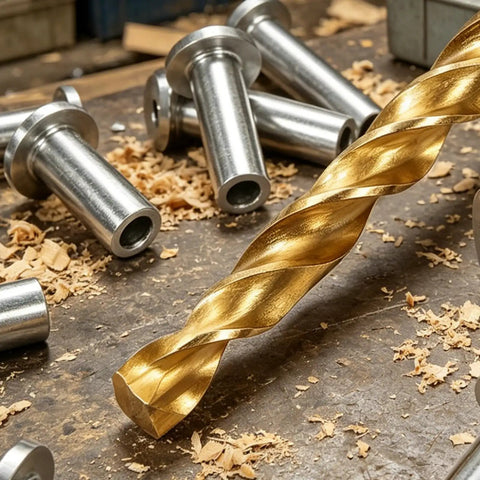 Top Notch Stainless Steel Cable Railing Sleeves With Drill Bit For 1/8 Inch Wire Rope Weatherproof Deck Stair Balustrade Protector Kit For Coastal Homes stainless steel sleeves and drill bit with gold drill bit