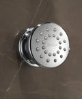 Chrome Shower Body Spray With Adjustable 30 Degree Spray, Easy Clean Touch-Clean Nubs For Mineral Build-Up, Surface Mount Option