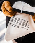 Hands holding Water Filtration Bag For Bushcraft And Military Use, Second Edition With Taped Seams And Double Overlock Stitching