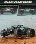 1 18 Scale RC Truck 4x4 Off Road Beast With Top Speed 36 kmh Hobby Grade driving through water splash