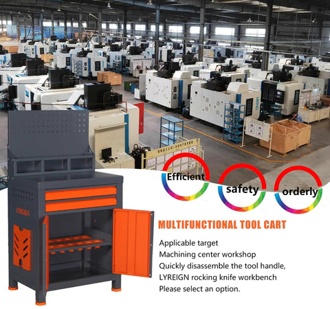 Cold Rolled Steel CNC Tool Holder Storage Organizer With Door, Built Tough Heavy Duty Rack For BT CAT HSK Capto Series Tools, Ideal For Warehouses And Machining Centers in machining workshop