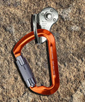 Heavy Duty Stainless Steel Bolt Hangers Five Pack For Rock Climbing And Caving, 30KN Anchor Carabiners With 12mm Bolt Fit on rock surface.