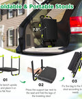 10.8 Inch Wide Garden Kneeler And Seat With Heavy Duty Foldable Stool Tool Belt Pouch Thickened Kneeling Pad in car trunk