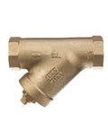 Heavy Duty Cast Bronze Wye Type Strainer One And A Half Inch SXL With Stainless Steel Screen, shown on a white background.