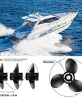 Upgrade Aluminum Boat Propeller For Mercury Outboards 40-150 HP 13.5 Inch Diameter 15 Pitch Right Hand Rotation