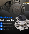 Rear Wheel Bearing And Hub Assembly With ABS For Hyundai Elantra 2017 2020 And Kona 2018 2022 5 Lug, Speed Sensor Included