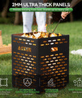 63 Gallon Ultra Thick Burn Barrel For Yard Waste Heavy Duty Outdoor Incinerator Drum With Burn Cage For Paper Leaves Trash And Wood