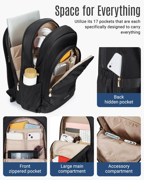 Travel Backpack For Women With USB Charging Port ✓