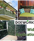 Expandable Privacy Screen Fence For Balcony And Backyard Outdoor Faux Ivy Panel 16 By 45 Inches with decorative ivy installation