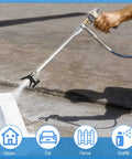 Person using Airless Paint Sprayer Tool Set With Three Extension Poles 30 cm, 50 cm, 75 cm, Reversible Tip Nozzles And Guard