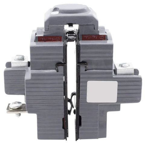 Front view of Pushmatic P240 Replacement 2 Pole 40 Amp Circuit Breaker with ETL UL489 listing