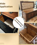 250N Heavy Duty Soft Close Lid Supports Hinge on opened wooden boxes for wooden boxes chests toy boxes