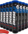Red And Tacky Heavy Duty Grease Tubes, 10 Pack Cartridges, Lithium Complex NLGI 2 EP For Grease Gun