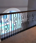Heavy Duty Metal Staircase Balusters 6 Pack Adjustable Angle Railing Spindles for Deck and Porch on indoor railing