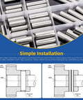 60 Piece Dowel Pin Set In 6mm 8mm And 10mm Sizes, Pro Grade Stainless Steel 304 Cylindrical Shelf Pegs For Cabinets And Furniture Installation, Includes M6 M8 And M10 Pins In 20 25 30 And 35mm Lengths; assorted pins in tray and fit diagram