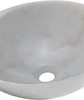 Marble Vessel Sink Dope White Off White Grey Handmade With Unique Color Variations Polished Inside And Out Above Counter Install
