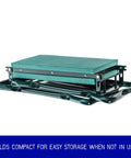 Garden Kneeler And Wide Seat That Flips Into A Comfy Sit Down Stool, Easy Fold For Storage, compact folded view