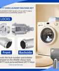 Five Key Set For Commercial Washer And Dryer From Speed Queen Includes GR777 GR800 GR888 GR100 GR999 Coin Laundry Keys for locks