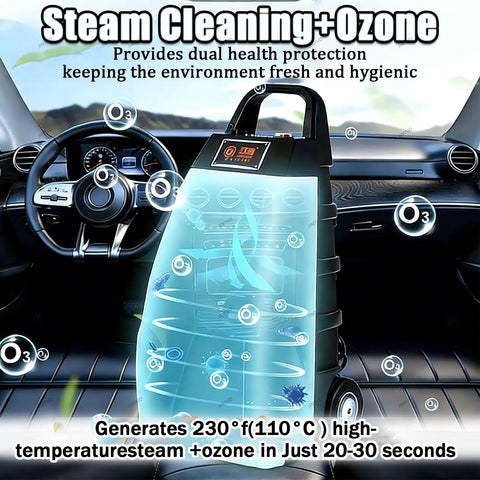 Jintvo Industrial Steam Cleaner With 110 Degrees High Temp And 3.5L Tank, Professional Steam Washing Machine for car interior cleaning.
