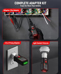 Plug And Play Circuit Breaker Finder Kit With Non Contact Voltage Tester, showing alligator clip adapter connected to wires.