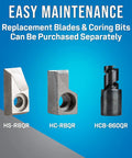 Replacement blades and coring bits for Hardline Coring And Stripping Tool Kit For 860QR Cable With 21.84 Mm Core Diameter Pro Grade
