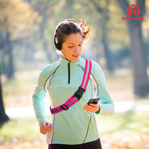 Grab These Adjustable Reflective Sash Belts Keep Your Crew Safe With Elastic Glow Straps For Cycling Running Walking 360 High Visibility Fits 24 To 43 Inches Waist Straight Up Game Changing Night Gear