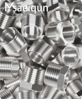 Stainless Steel Hex Bushing Reducer Pipe Fitting 2 NPT Male To One And One Quarter NPT Female Adapter, 304 stainless threads