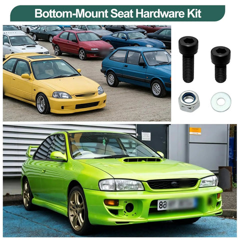 Bottom Mount Seat Hardware Kit 10 Pcs For Racing Sliders And Brackets Easy Install Compatible With Sparco Recaro Bride Momo NRG