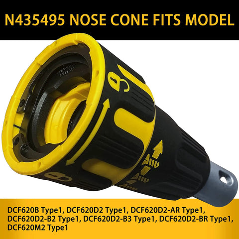 Replacement Nose Cone Assembly N435495 For Drywall Screwgun Upgrade Fits DCF620B DCF620D2 DCF620M2 DCF621 And More